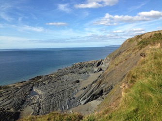 Contorted rock formations